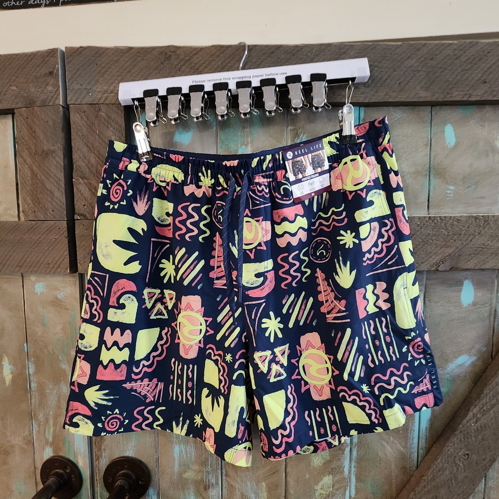 Vibrant Graphic Athletic Shorts for Men